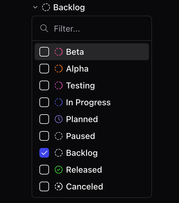 Roadmap Status