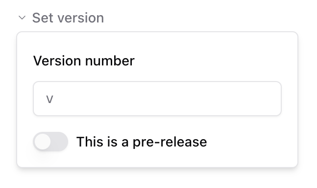 Release Versioning